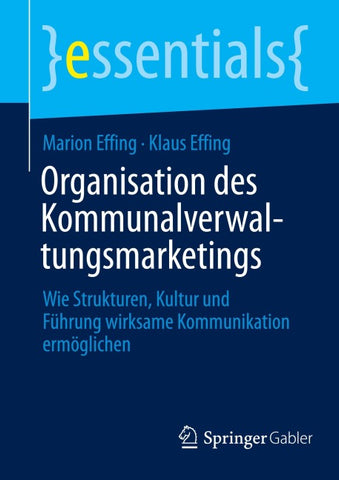 Organisation des Kommunalverwaltungsmarketings