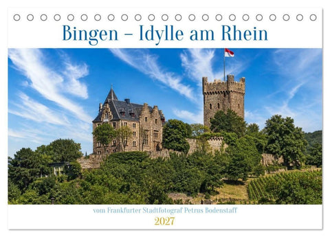 Bingen - Idylle am Rhein (Tischkalender 2027 DIN A5 quer), CALVENDO Monatskalender