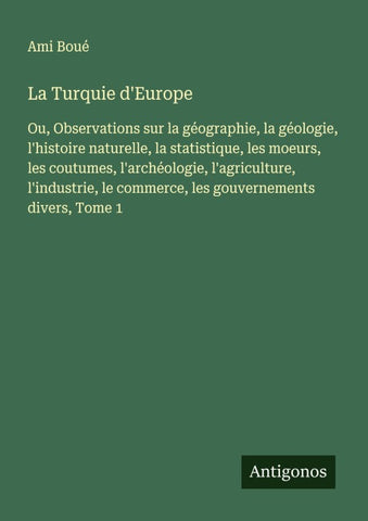 La Turquie d'Europe
