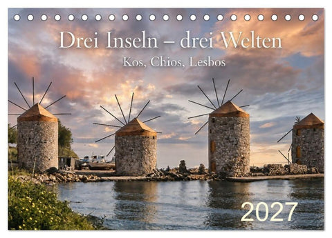 Drei Inseln – drei Welten (Tischkalender 2027 DIN A5 quer), CALVENDO Monatskalender