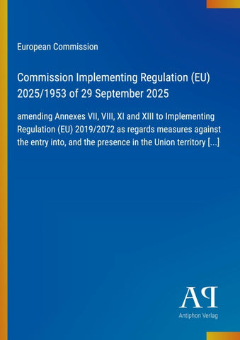 Commission Implementing Regulation (EU) 2025/1953 of 29 September 2025
