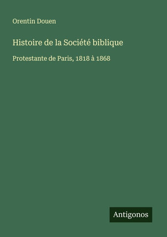 Histoire de la Société biblique