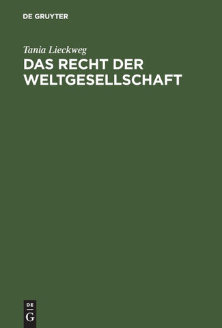 Das Recht der Weltgesellschaft