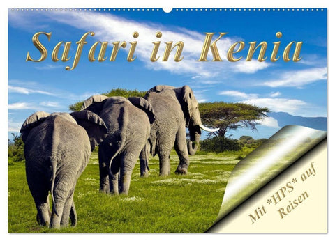 Safari in Kenia (Wandkalender 2027 DIN A2 quer), CALVENDO Monatskalender