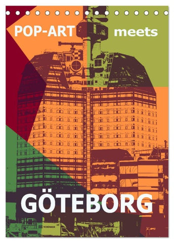 POP-ART meets Göteborg (Tischkalender 2026 DIN A5 hoch), CALVENDO Monatskalender