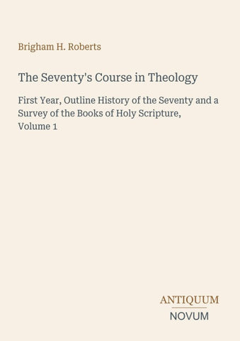 The Seventy's Course in Theology