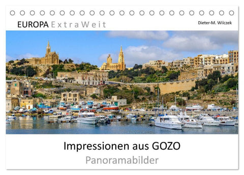 Impressionen aus GOZO - Panoramabilder (Tischkalender 2027 DIN A5 quer), CALVENDO Monatskalender