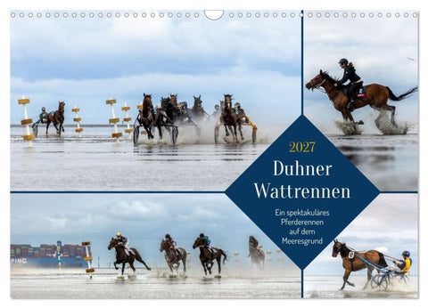 Duhner Wattrennen (Wandkalender 2027 DIN A3 quer), CALVENDO Monatskalender
