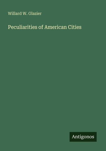 Peculiarities of American Cities