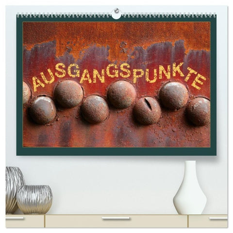 AUSGANGSPUNKTE (hochwertiger Premium Wandkalender 2027 DIN A2 quer), Kunstdruck in Hochglanz