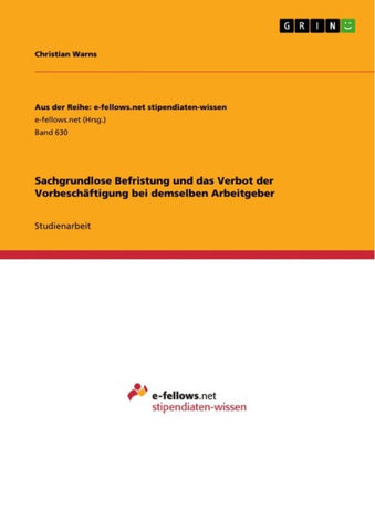 Sachgrundlose Befristung und das Verbot der Vorbeschäftigung bei demselben Arbeitgeber