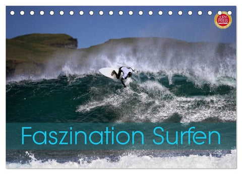 Faszination Surfen (Tischkalender 2027 DIN A5 quer), CALVENDO Monatskalender