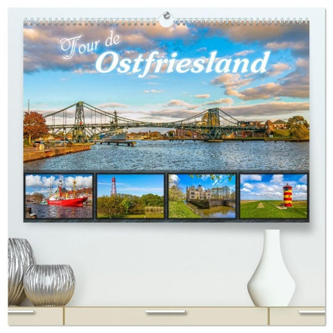 Tour de Ostfriesland (hochwertiger Premium Wandkalender 2027 DIN A2 quer), Kunstdruck in Hochglanz