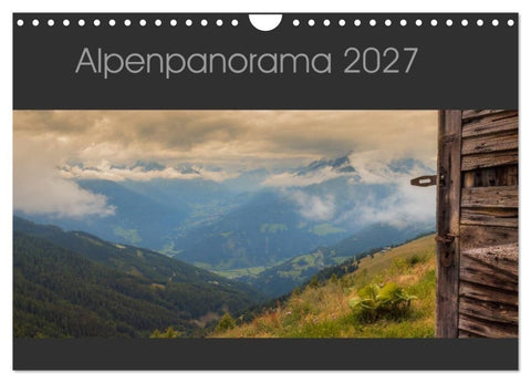 Alpenpanorama 2027 (Wandkalender 2027 DIN A4 quer), CALVENDO Monatskalender
