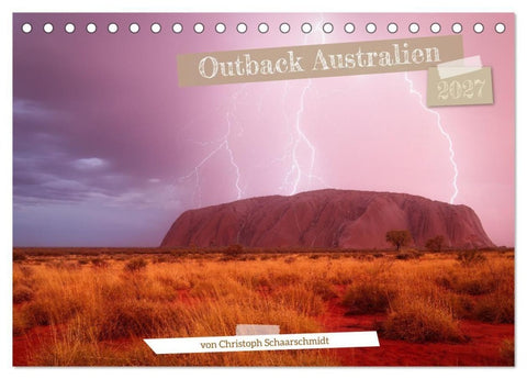 Outback Australien (Tischkalender 2027 DIN A5 quer), CALVENDO Monatskalender