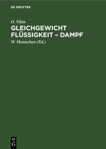 Gleichgewicht Flüssigkeit – Dampf