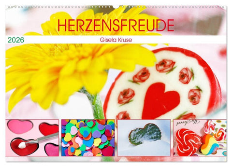 Herzensfreude (Wandkalender 2026 DIN A2 quer), CALVENDO Monatskalender