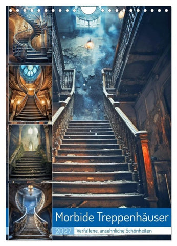 Morbide Treppenhäuser (Wandkalender 2027 DIN A4 hoch), CALVENDO Monatskalender