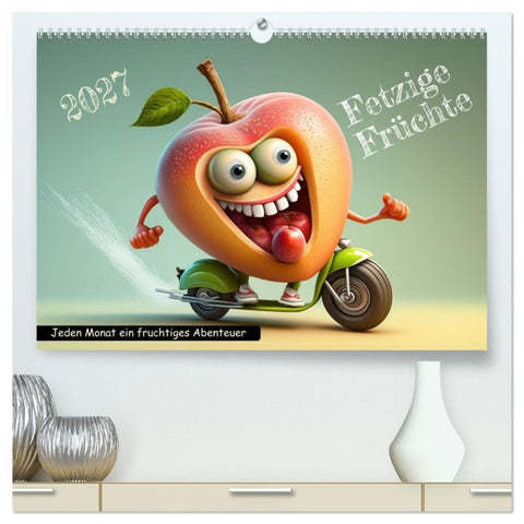 Fetzige Früchte (hochwertiger Premium Wandkalender 2027 DIN A2 quer), Kunstdruck in Hochglanz