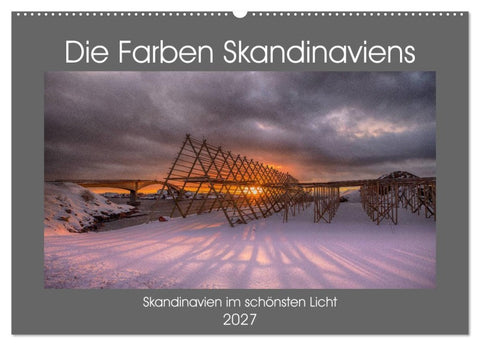 Die Farben Skandinaviens (Wandkalender 2027 DIN A2 quer), CALVENDO Monatskalender