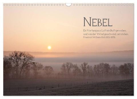 NEBEL (Wandkalender 2027 DIN A3 quer), CALVENDO Monatskalender