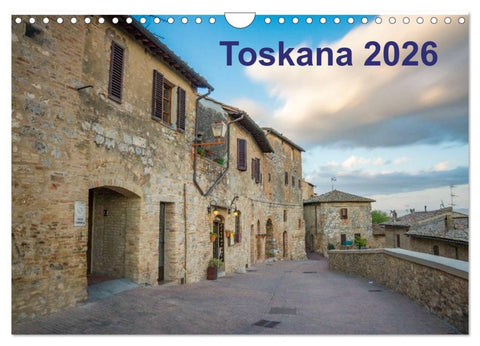 Toskana - 2026 (Wandkalender 2026 DIN A4 quer), CALVENDO Monatskalender
