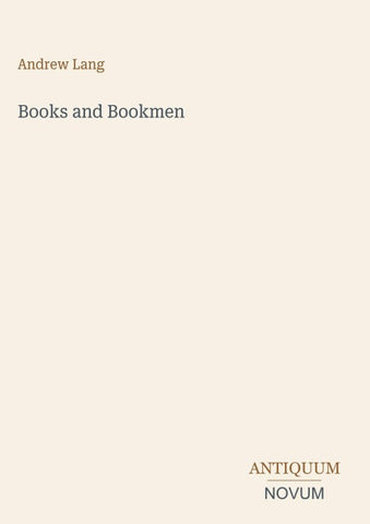 Books and Bookmen