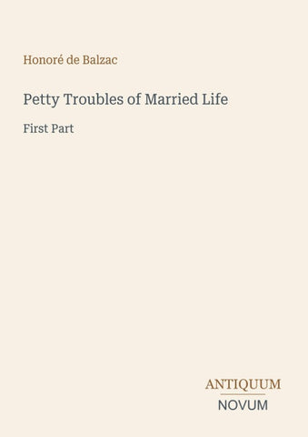 Petty Troubles of Married Life