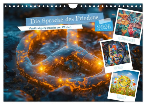 Die Sprache des Friedens (Wandkalender 2026 DIN A4 quer), CALVENDO Monatskalender