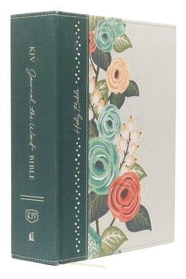 KJV Large Print Bible, Journal the Word, Reflect, Journal or Create Art Next to Your Favorite Verses (Green Cloth Over Board, Red Letter: King James Version)