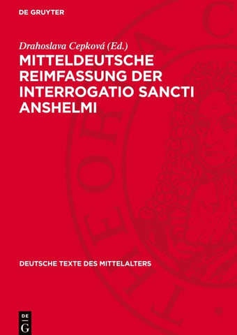 Mitteldeutsche Reimfassung der Interrogatio Sancti Anshelmi