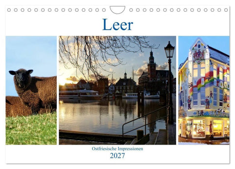Leer - Ostfriesische Impressionen 2027 (Wandkalender 2027 DIN A4 quer), CALVENDO Monatskalender