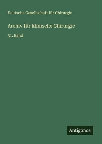 Archiv für klinische Chirurgie