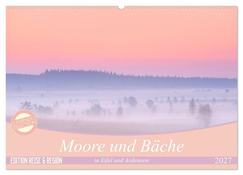 Moore und Bäche in Eifel und Ardennen (Wandkalender 2027 DIN A2 quer), CALVENDO Monatskalender