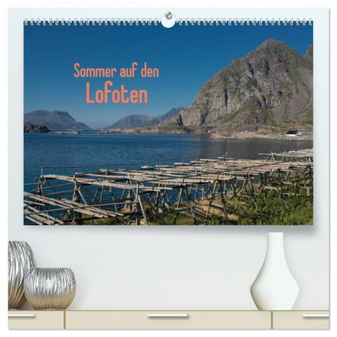 Sommer auf den Lofoten (hochwertiger Premium Wandkalender 2027 DIN A2 quer), Kunstdruck in Hochglanz