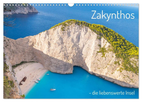 Zakynthos - die liebenswerte Insel (Wandkalender 2027 DIN A3 quer), CALVENDO Monatskalender