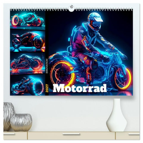 Motorrad Innovation (hochwertiger Premium Wandkalender 2027 DIN A2 quer), Kunstdruck in Hochglanz