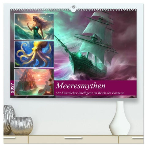 Meeresmythen (hochwertiger Premium Wandkalender 2027 DIN A2 quer), Kunstdruck in Hochglanz