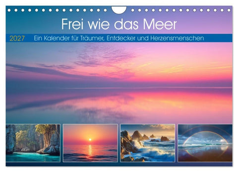 Frei wie das Meer (Wandkalender 2027 DIN A4 quer), CALVENDO Monatskalender