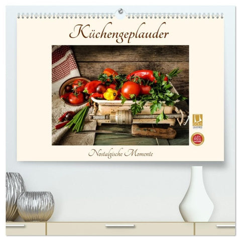 Küchengeplauder - Nostalgische Momente (hochwertiger Premium Wandkalender 2027 DIN A2 quer), Kunstdruck in Hochglanz