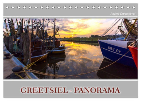 Greetsiel-Panorama (Tischkalender 2027 DIN A5 quer), CALVENDO Monatskalender