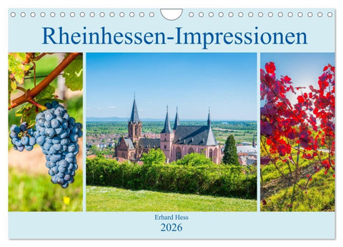 Rheinhessen-Impressionen (Wandkalender 2026 DIN A4 quer), CALVENDO Monatskalender