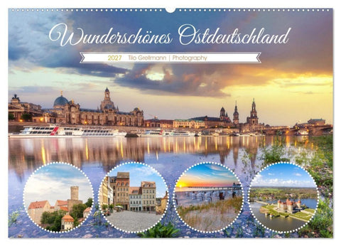 Wunderschönes Ostdeutschland (Wandkalender 2027 DIN A2 quer), CALVENDO Monatskalender