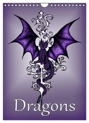 Dragons (Wall Calendar 2026 DIN A4 portrait), CALVENDO 12 Month Wall Calendar