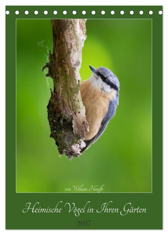 Heimische Vögel in Ihren Gärten (Tischkalender 2027 DIN A5 hoch), CALVENDO Monatskalender