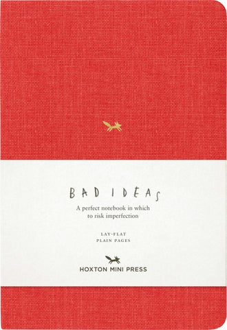 A Notebook for Bad Ideas (Medium / Red / Unlined)