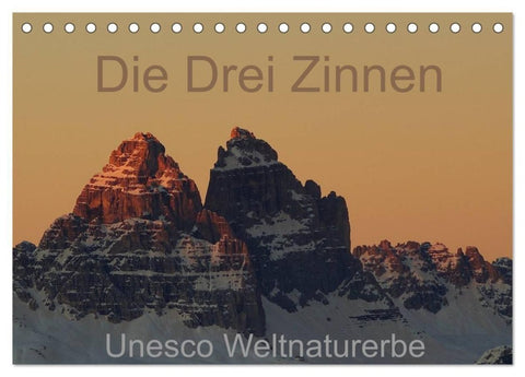 Die Drei Zinnen - Unesco Weltnaturerbe (Tischkalender 2027 DIN A5 quer), CALVENDO Monatskalender