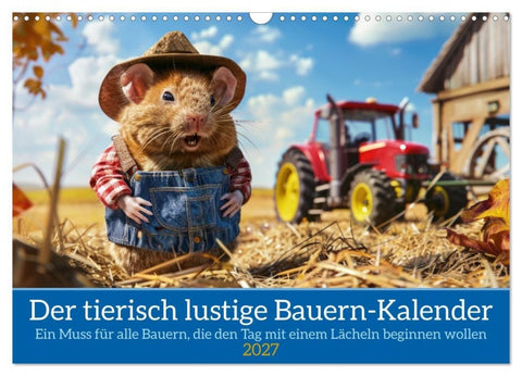 Der tierisch lustige Bauern-Kalender (Wandkalender 2027 DIN A3 quer), CALVENDO Monatskalender