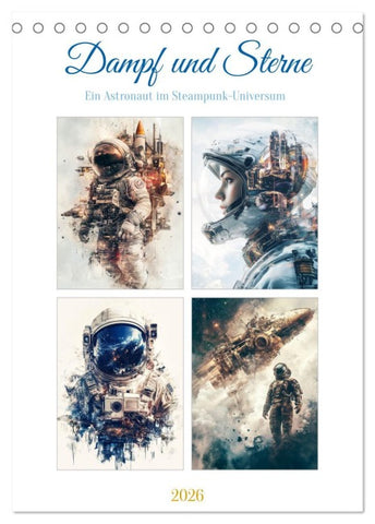 Dampf und Sterne (Tischkalender 2026 DIN A5 hoch), CALVENDO Monatskalender