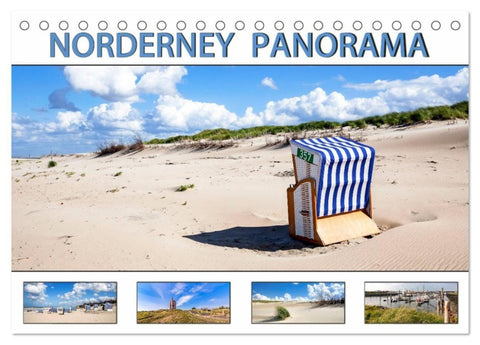 NORDERNEY PANORAMA (Tischkalender 2027 DIN A5 quer), CALVENDO Monatskalender